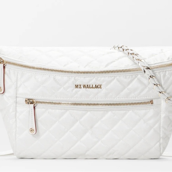MZ Wallace Pearl Metallic Crosby Crossbody Sling Bag - Picture 1 of 8